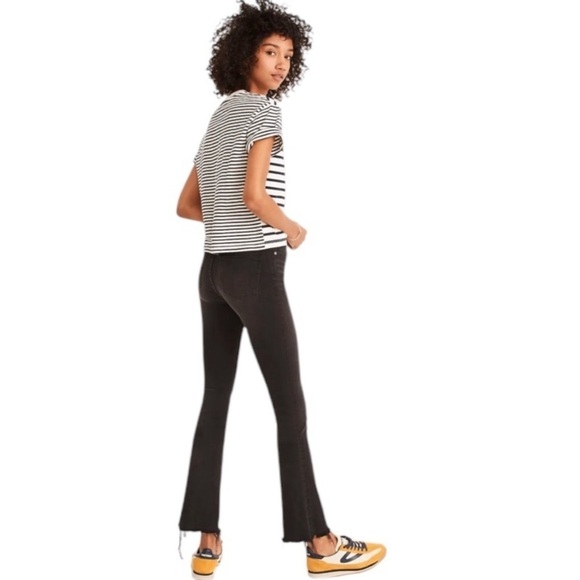 Madewell Black Cali Demi-Boot Ragged Hem Jeans - Picture 2 of 12